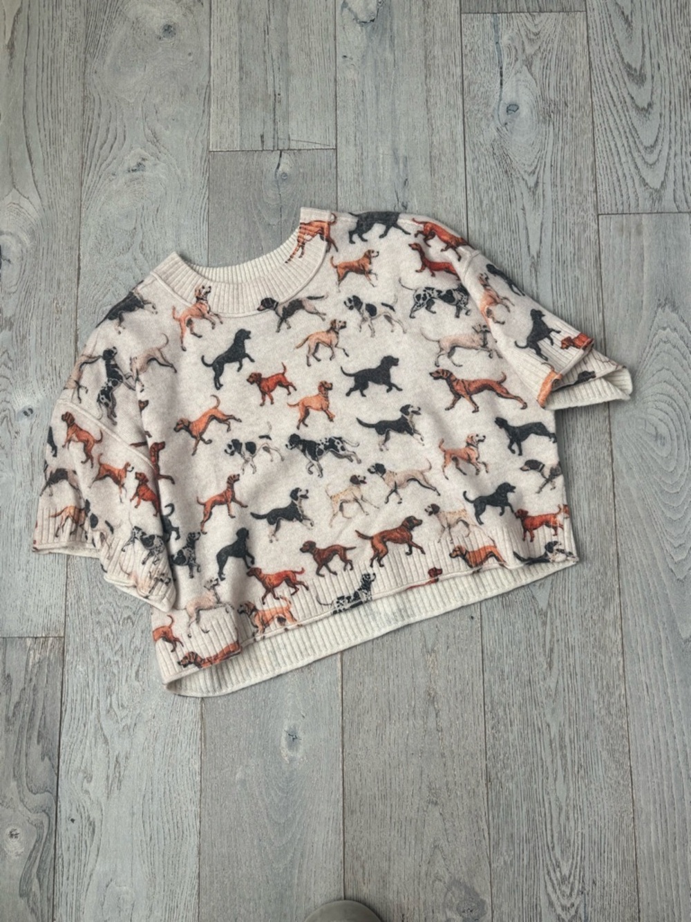 Anthropologie Cropped Sweater The Goldie Crewneck - Picture 2 of 6